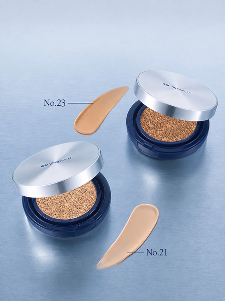 Кушон з полінуклеотидами та вітаміном U (21 тон) CU: VITAMIN U COVERFIT CUSHIONPACT NO.21 SPF 50+ PA+ 15г+15г 8866134135330 фото