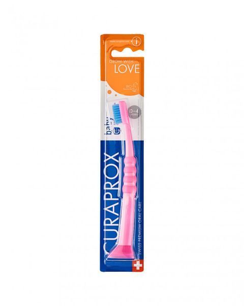 ЗУБНА ЩІТКА ДИТЯЧА CURAPROX CS BABY З ГУМОВАНОЮ РУЧКОЮ (0-4 РОКІВ) 7612412428100 фото