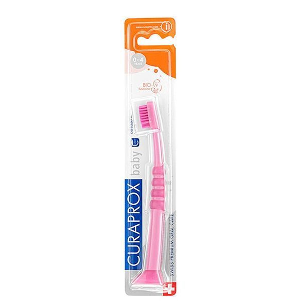 ЗУБНА ЩІТКА ДИТЯЧА CURAPROX CS BABY З ГУМОВАНОЮ РУЧКОЮ (0-4 РОКІВ) 7612412428100 фото